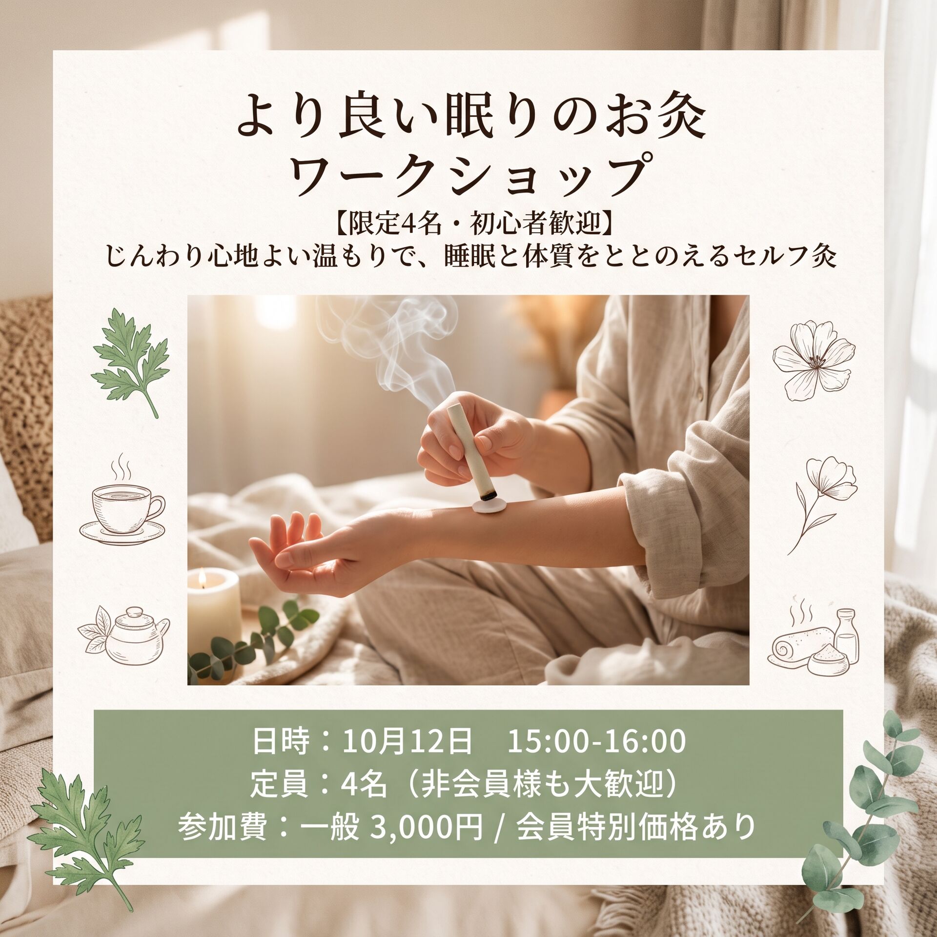 より良い眠りのためのお灸教室